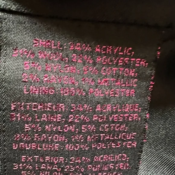 Adorable Betsey Johnson Herringbone Tweed Car Coat - Size 14 - Picture 10 of 12